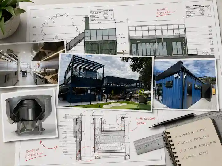 Commercial fit-out consent drawings and approved business premises documentation