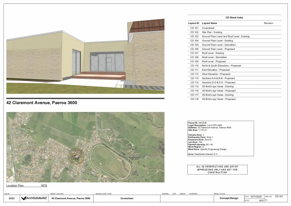Approved building consent – Paeroa, Waikato