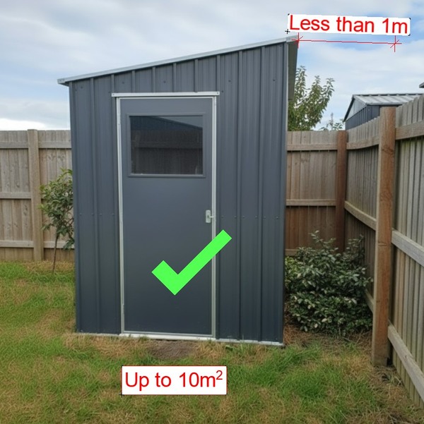 Small garden shed close to a boundary under New Zealand building consent exemption rules