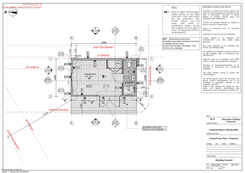 Approved building consent – Wānaka, Queenstown Lakes
