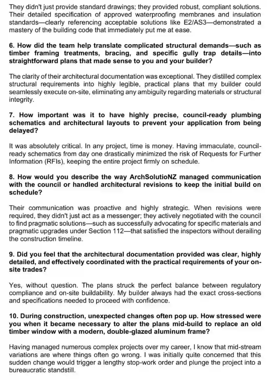 Original testimonial answers sheet page 2