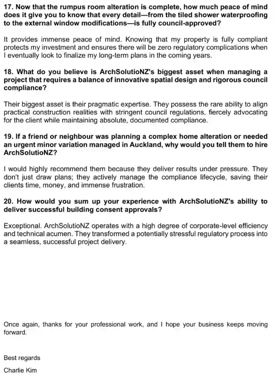 Original testimonial answers sheet page 4