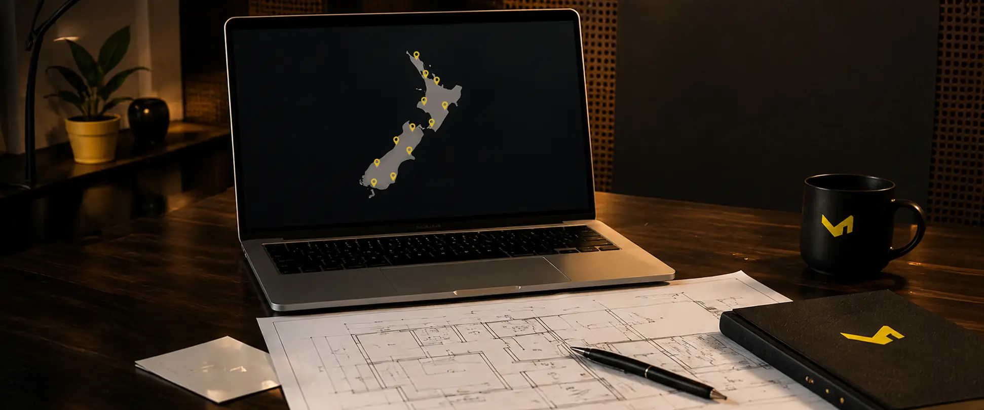 Architectural drawings, digital maps and New Zealand project documentation for remote building consent support